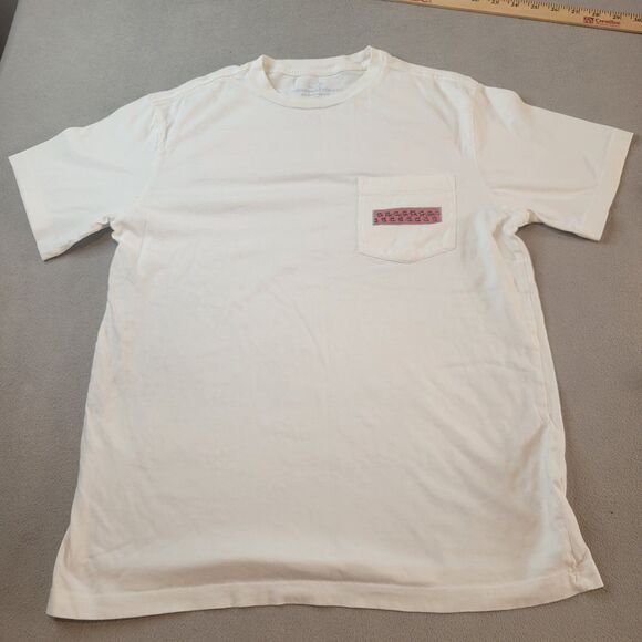 Men’s Vineyard Vines Pocket T-Shirt XS White - Picture 1 of 9